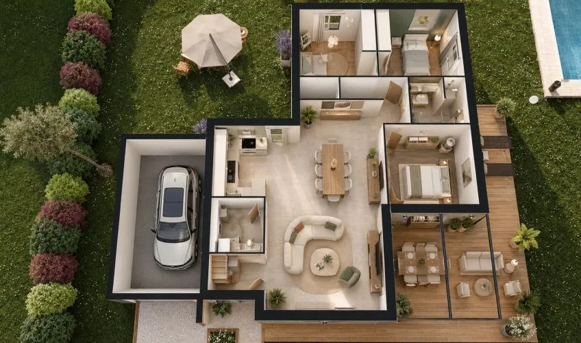 Projet de construction d'une maison 91 m² avec terrain à MACON (71)
