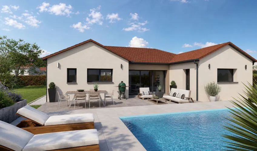 Projet de construction d'une maison 100 m² avec terrain à NEUVILLE-LES-DAMES (01)