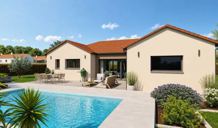 Projet de construction d'une maison 100 m² avec terrain à NEUVILLE-LES-DAMES (01)