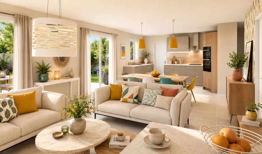 Projet de construction d'une maison 96 m² avec terrain à NEUVILLE-LES-DAMES (01)