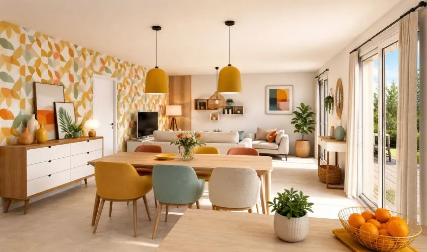 Projet de construction d'une maison 96 m² avec terrain à NEUVILLE-LES-DAMES (01)