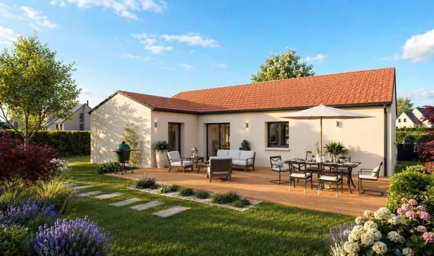 Projet de construction d'une maison 98 m² avec terrain à NEUVILLE-LES-DAMES (01)