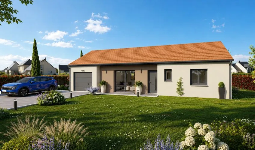 Projet de construction d'une maison 98 m² avec terrain à NEUVILLE-LES-DAMES (01)